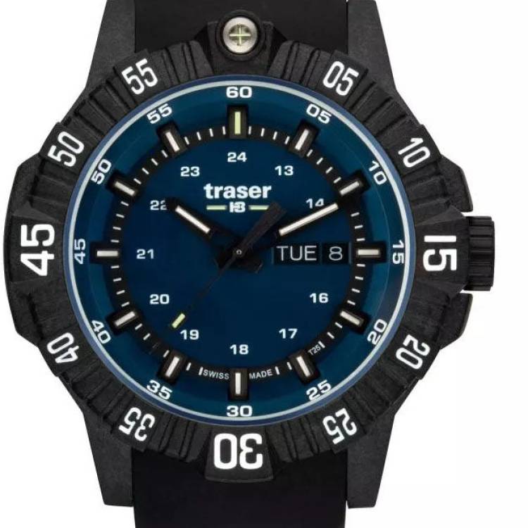 Traser H3 Watch Tactical P99 Q Blue Rubber - Blue