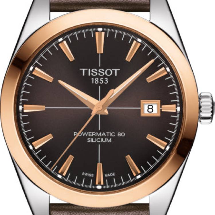 Tissot Watch Gentleman Mens - Brown