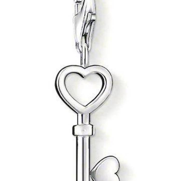 Thomas Sabo Charm Club Sterling Silver Key Charm - Silver