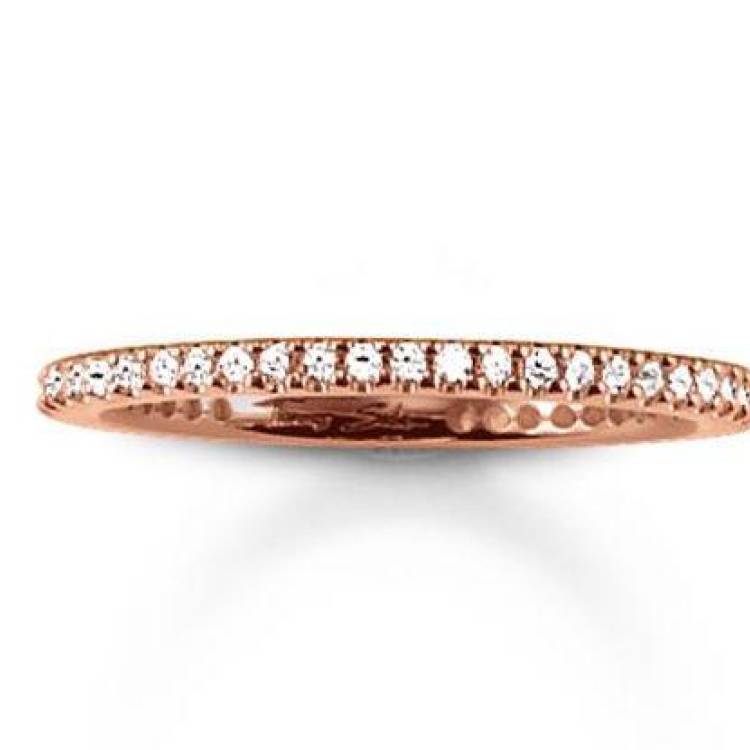 Thomas Sabo Glam and Soul Rose Gold White Zirconia Ring D - 56