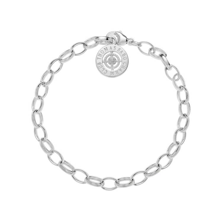 Thomas Sabo Charm Club Sterling Silver Diamond Charm Bracelet Medium