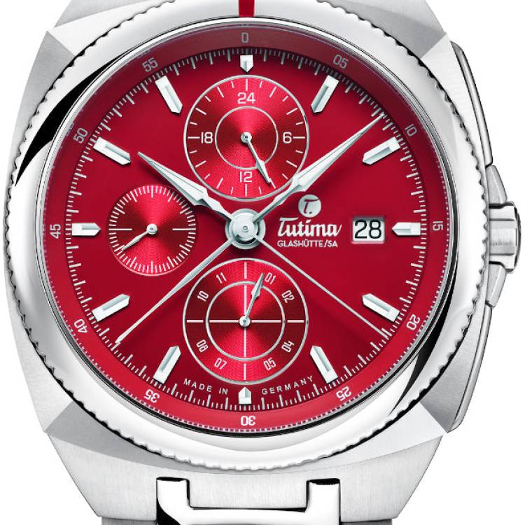 Tutima Watch Saxon One Chronograph - Red