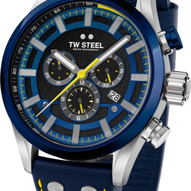 TW Steel Watch Fast Lane Swiss Volante Special Edition - Blue