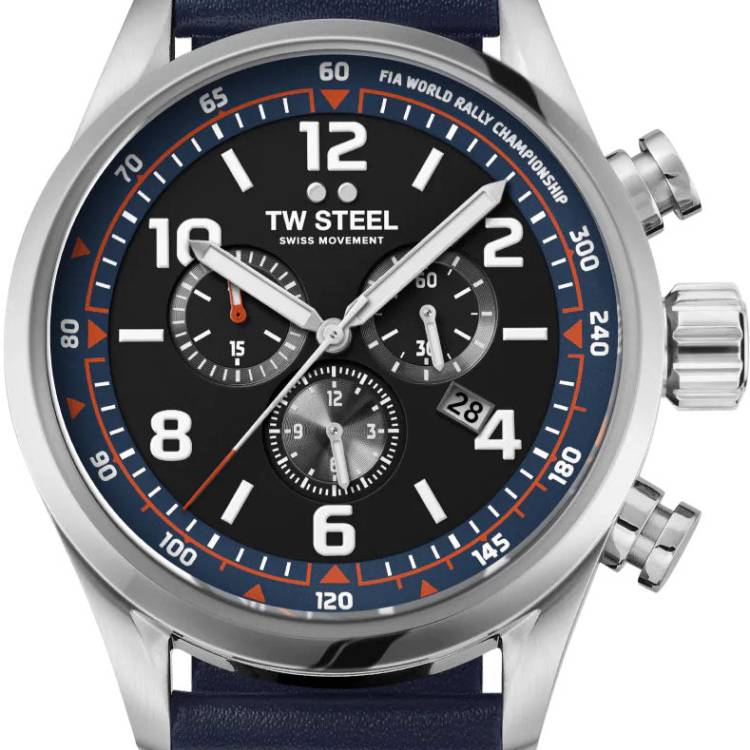 TW Steel Watch Grand Tech World Rally Championship Special Edition - Black