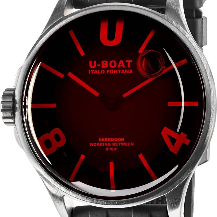 U-Boat Watch Darkmoon 40mm Red SS Glass