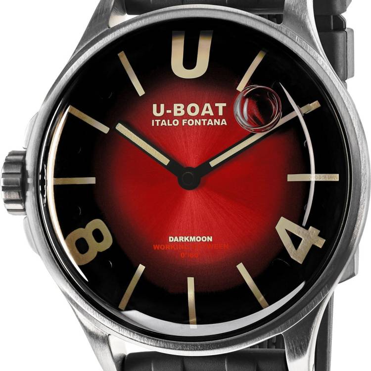 U-Boat Watch Darkmoon 40mm Red SS Soleil
