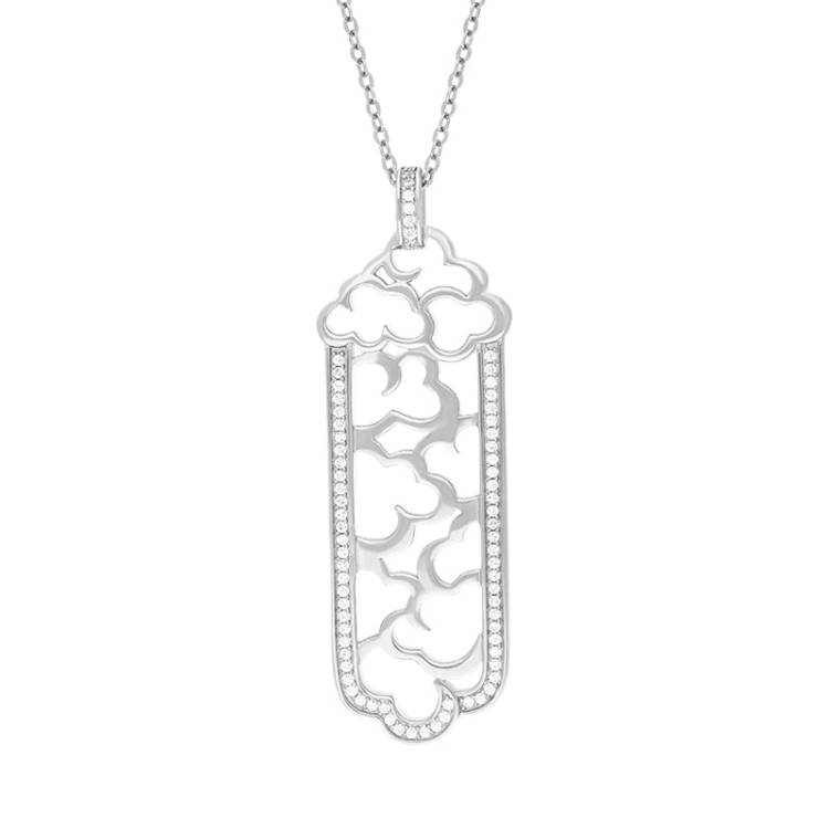 Vixi Jewellery Daydream Sterling Silver Column Necklace D - Silver