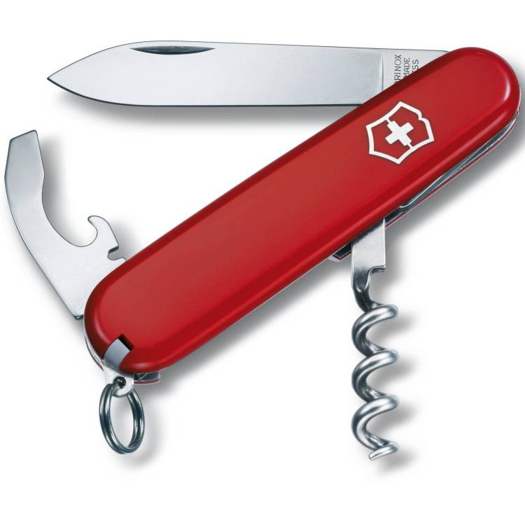 Victorinox Swiss Army Medium Pocket Knife Waiter - Silver