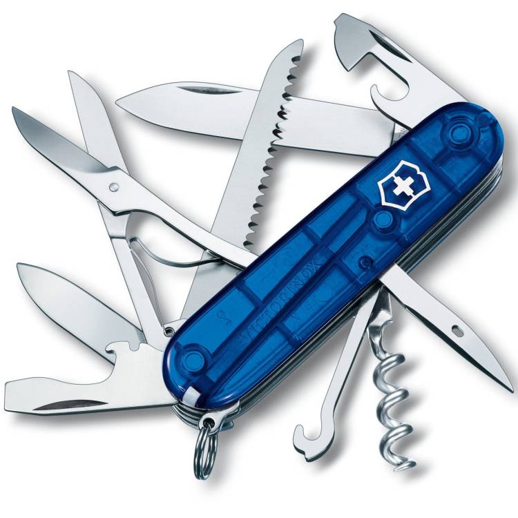 Victorinox Swiss Army Medium Pocket Knife Huntsman - Silver