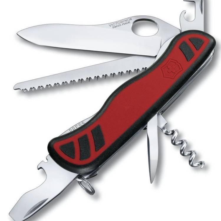 Victorinox Swiss Army Large Pocket Knife Forester One Handed - Silver