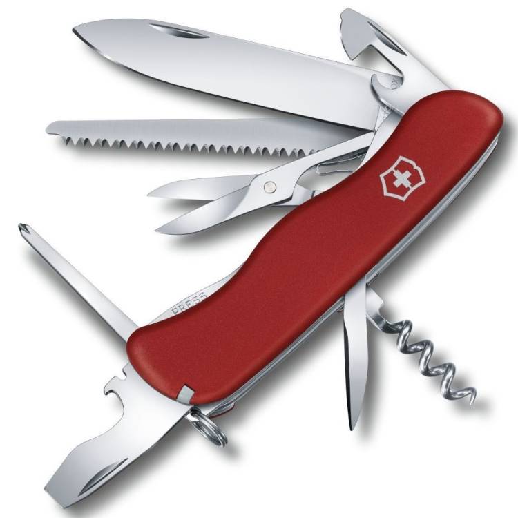 Victorinox Swiss Army Large Pocket Knife Outrider - Silver
