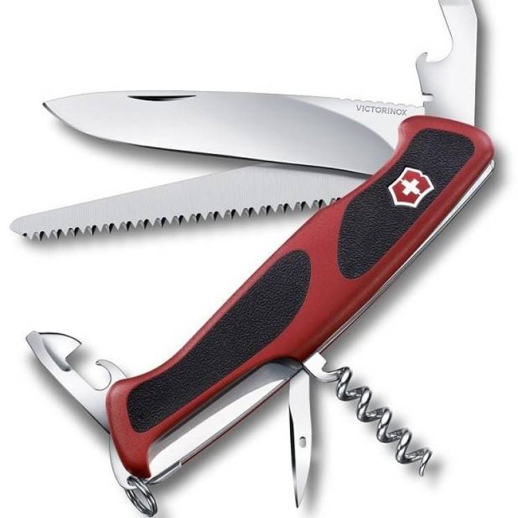 Victorinox Swiss Army Large Pocket Knife Rangergrip 55 - Silver