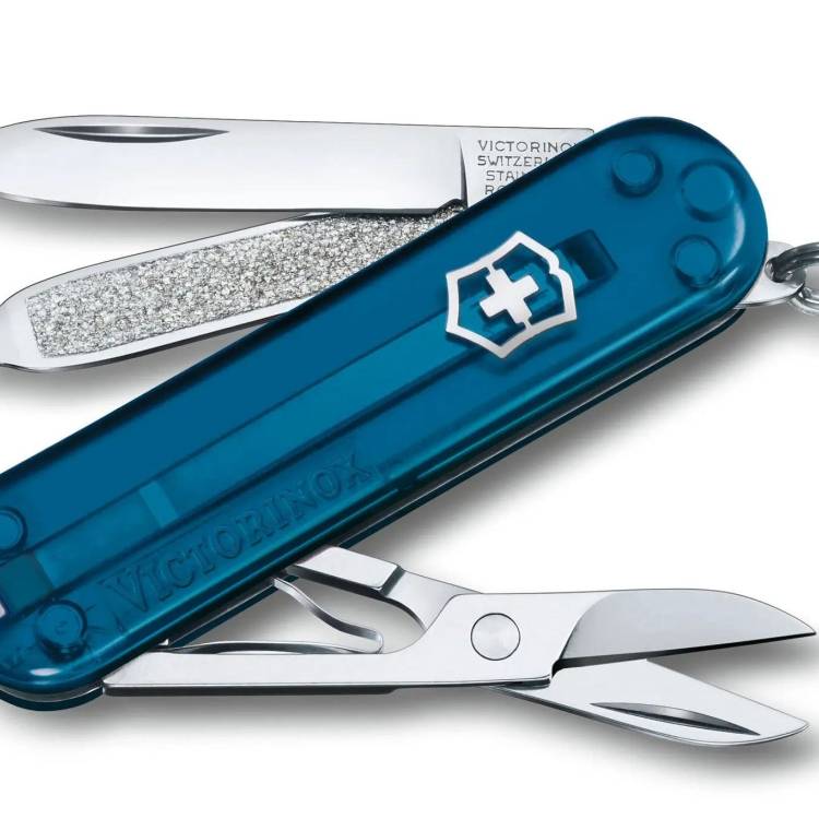 Victorinox Small Pocket Knife Classic SD Transparent Sky High