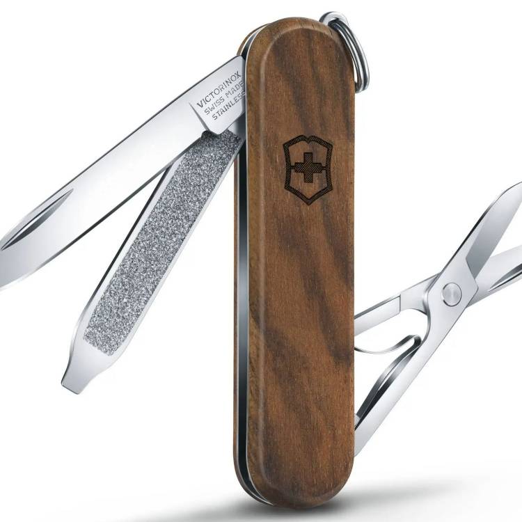 Victorinox Small Pocket Knife Classic Wood Blister Wood