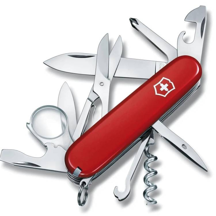 Victorinox Medium Pocket Knife Explorer Red