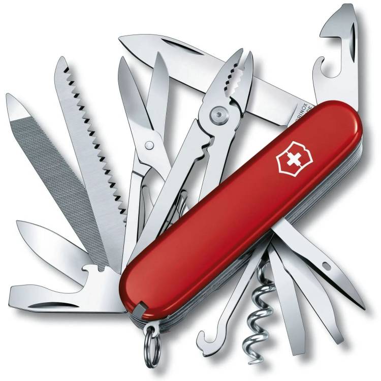 Victorinox Medium Pocket Knife Handyman Red