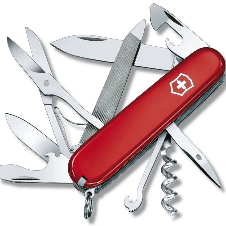 Victorinox Medium Pocket Knife Mountaineer Red