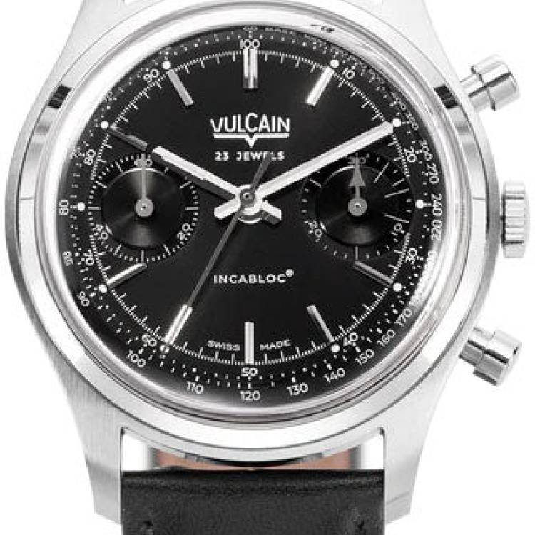 Vulcain Watch Chronograph 38mm Black