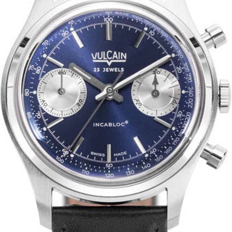 Vulcain Watch Chronograph 38mm Blue