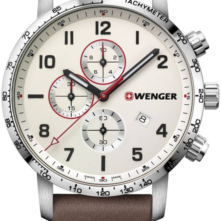 Wenger Watch Attitude Chrono Mens - Cream