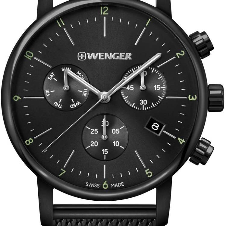 Wenger Watch Urban Classic Chrono Mens - Black