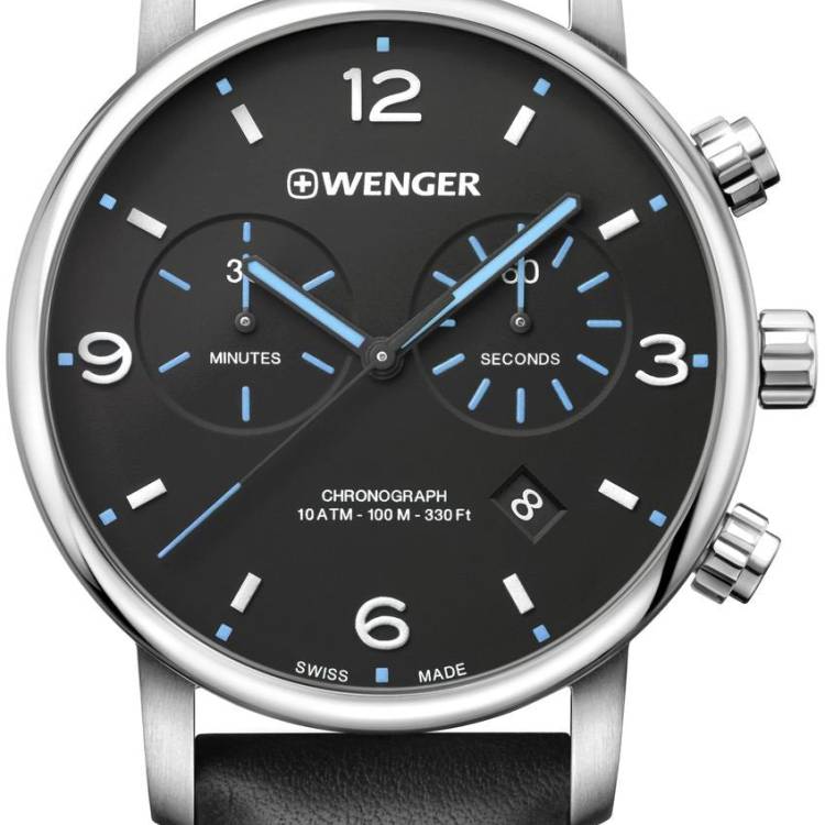 Wenger Watch Urban Metropolitan Chrono Mens - Black