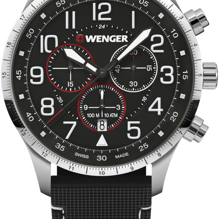 Wenger Watch Attitude Chrono Black