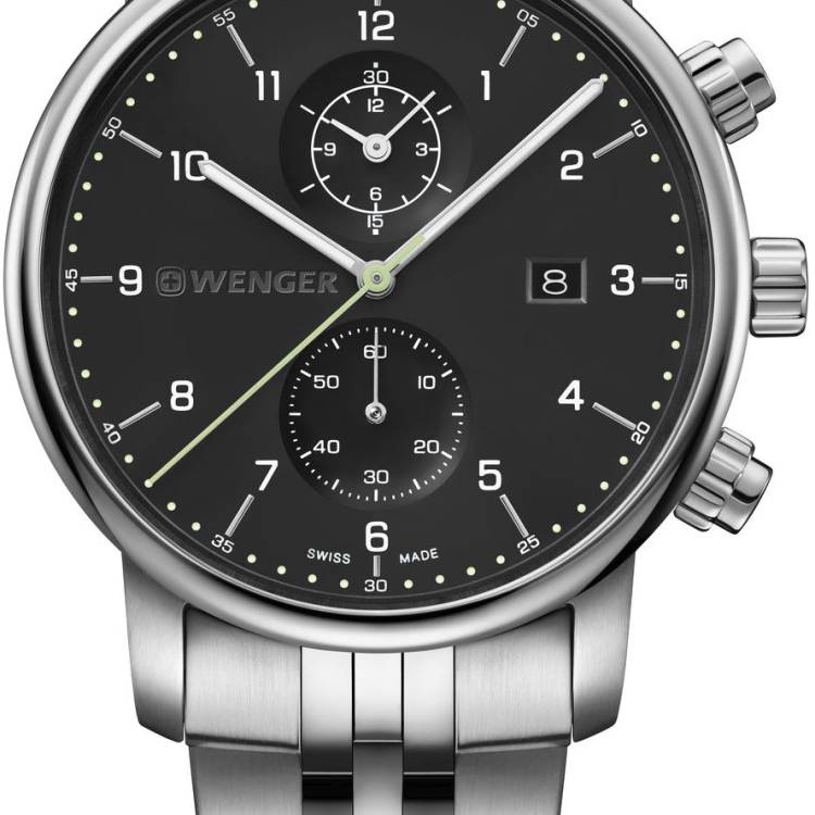 Wenger Watch Urban Classic Chrono Black - Black