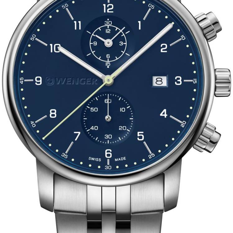 Wenger Watch Urban Classic Chrono Blue - Blue