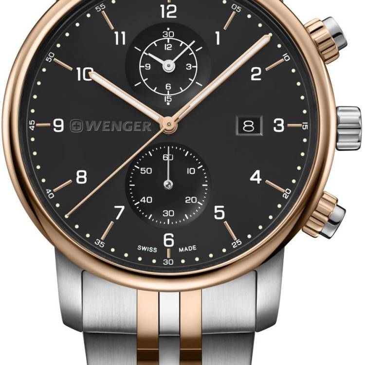 Wenger Watch Urban Classic Chrono Black