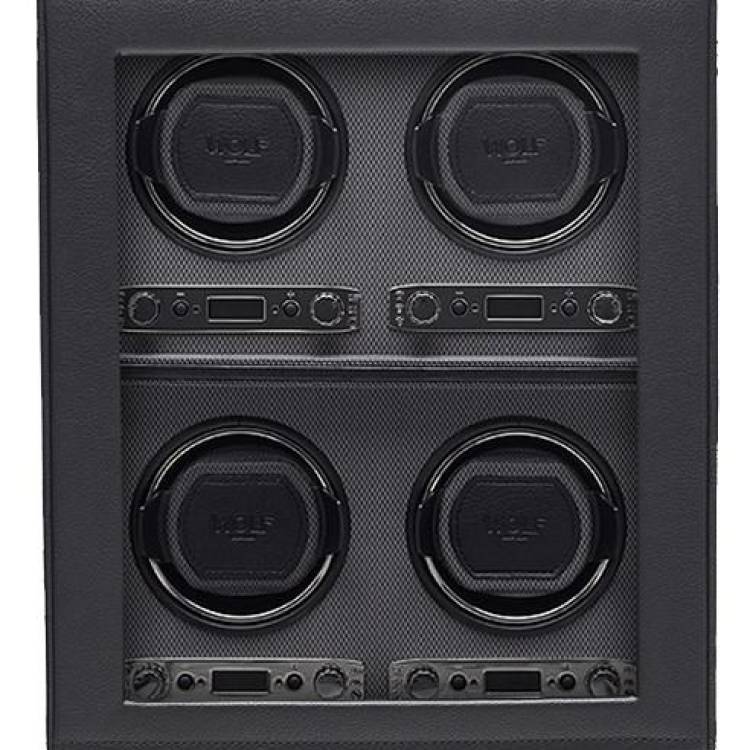 WOLF Watch Winder Viceroy 4pc - Black