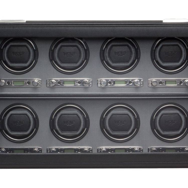 WOLF Watch Winder Viceroy 8pc - Black