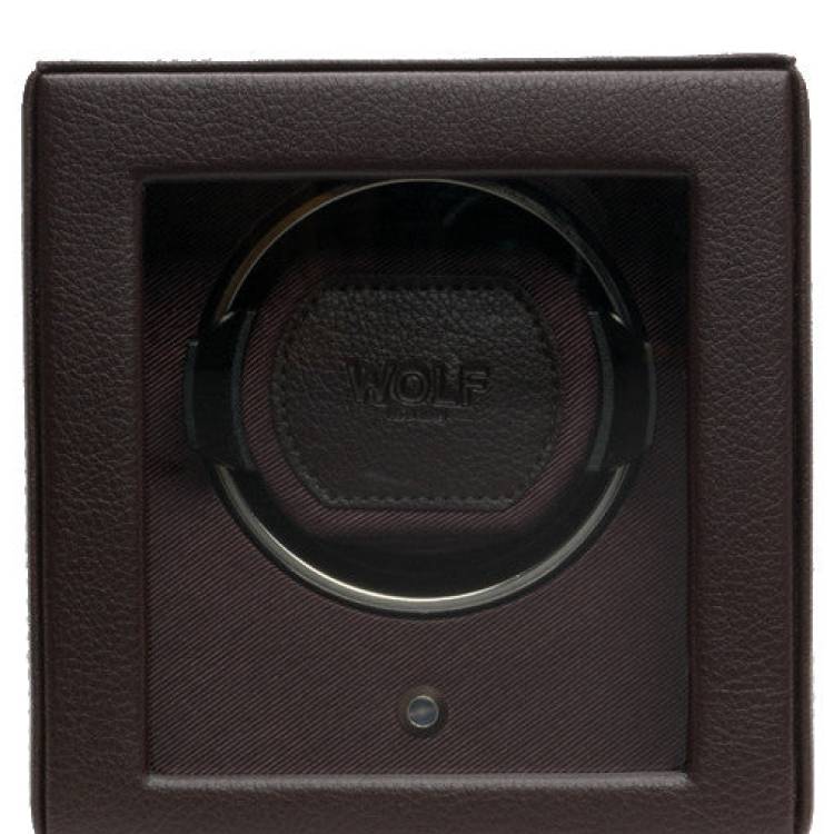 WOLF Watch Winder Cubs Single With Cover Brown