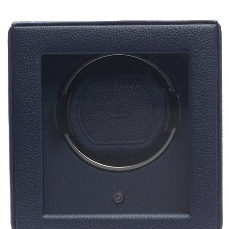 WOLF Watch Winder Cubs Single With Cover Navy - Black