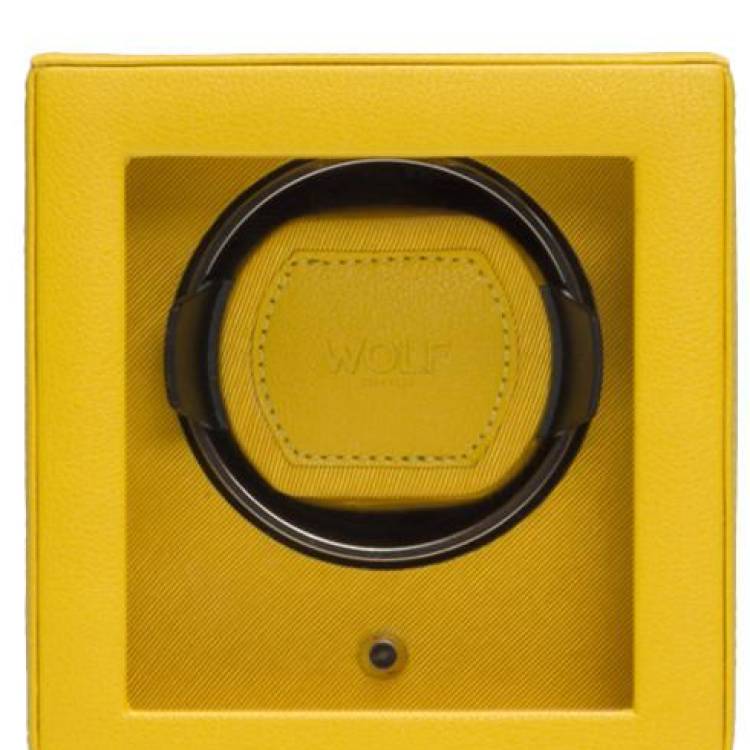WOLF Watch Winder Cubs Single With Cover Yellow