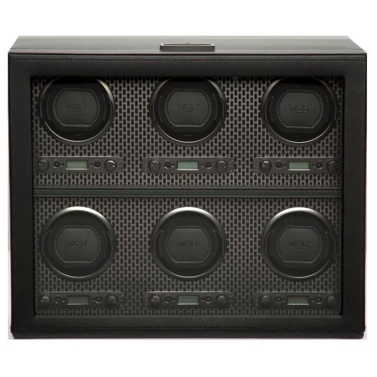 WOLF Watch Winder Axis 6 Piece Powder Coat - Silver