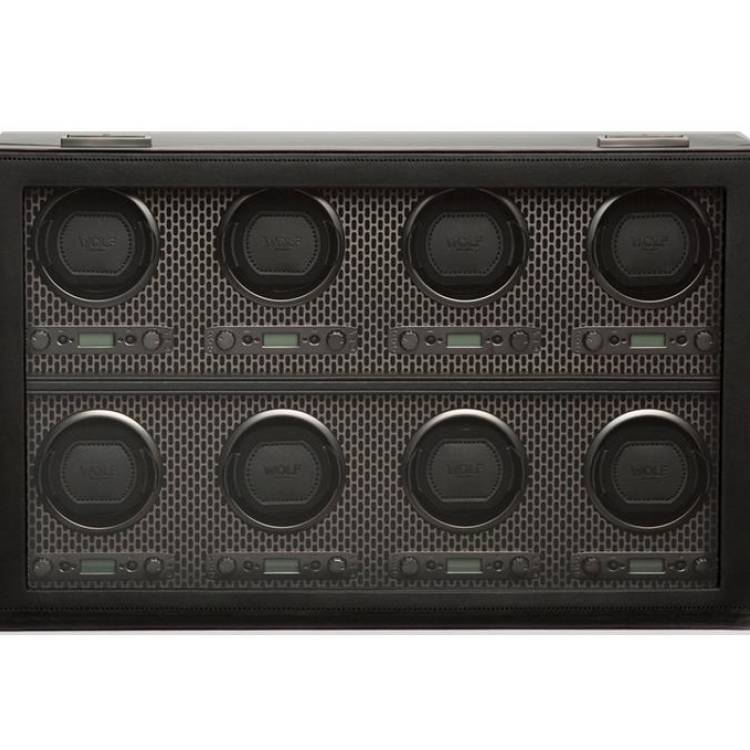 WOLF Watch Winder Axis 8 Piece Powder Coat - Silver
