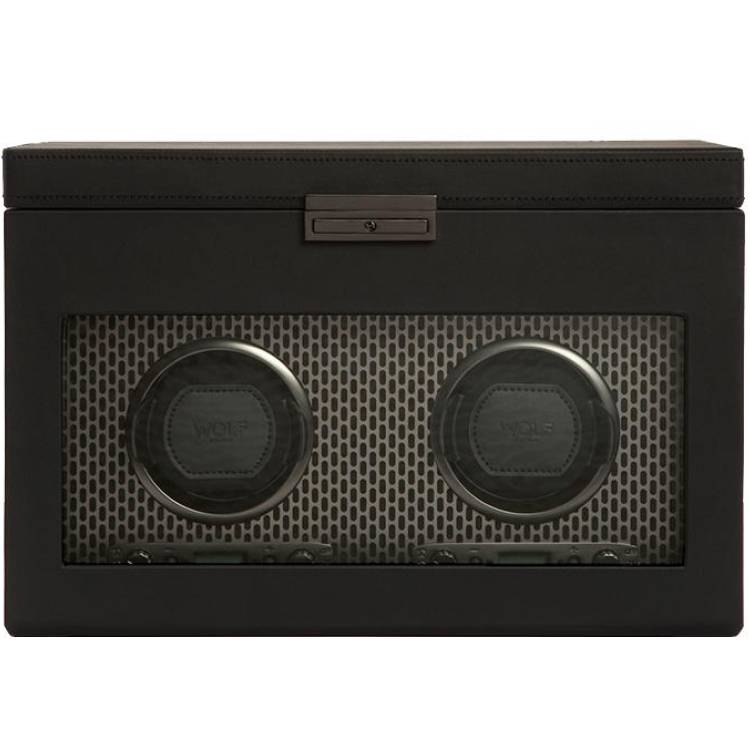 WOLF Watch Winder Axis Double Powder Coat - Silver