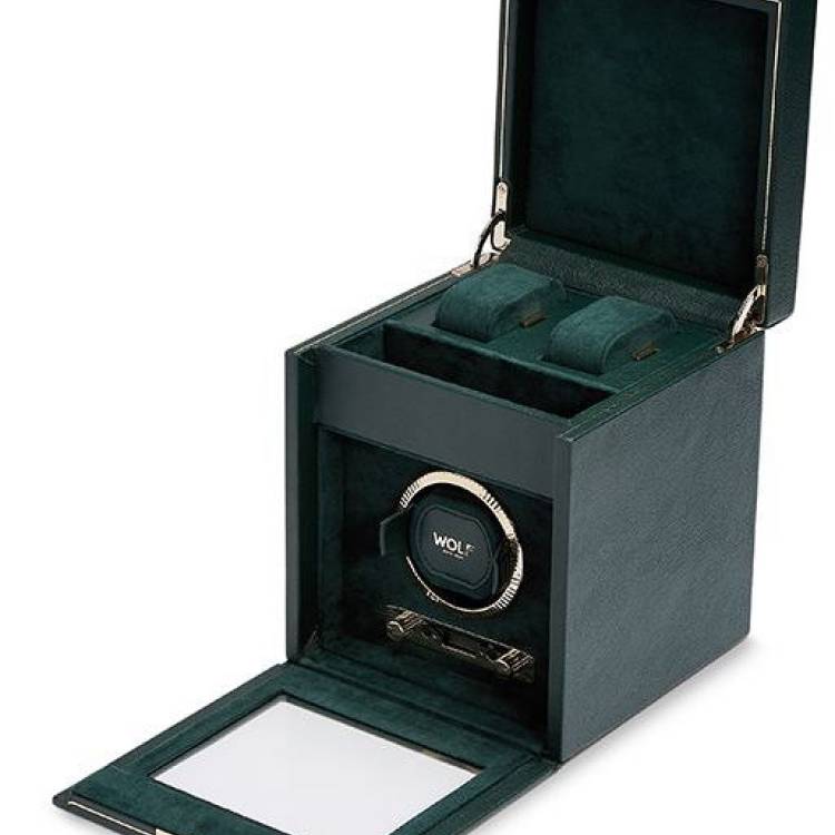 WOLF Watch Winder British Racing Green Single - Green