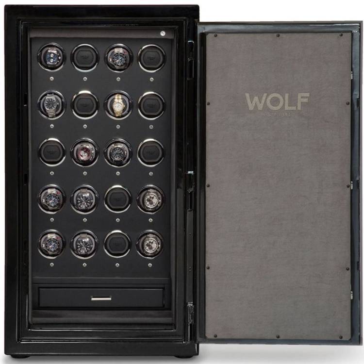 WOLF Watch Safe Atlas 20 Piece Onyx - Black