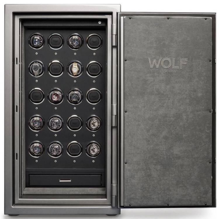 WOLF Watch Safe Atlas 20 Piece Titanium - Black