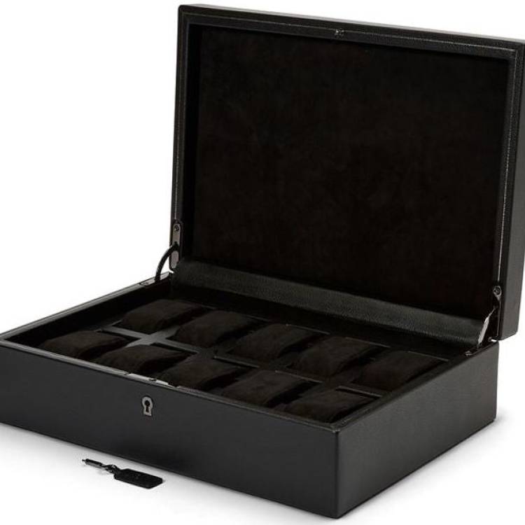WOLF Watch Box British Racing Black 10pc - Black