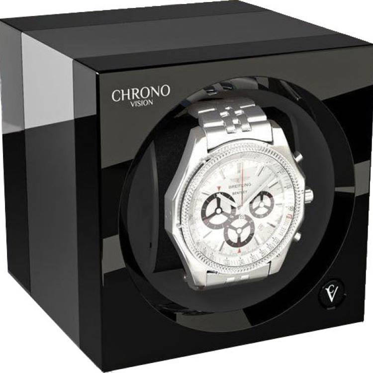 Chronovision One Watch Winder Bluetooth Chrome Black High Gloss - Black