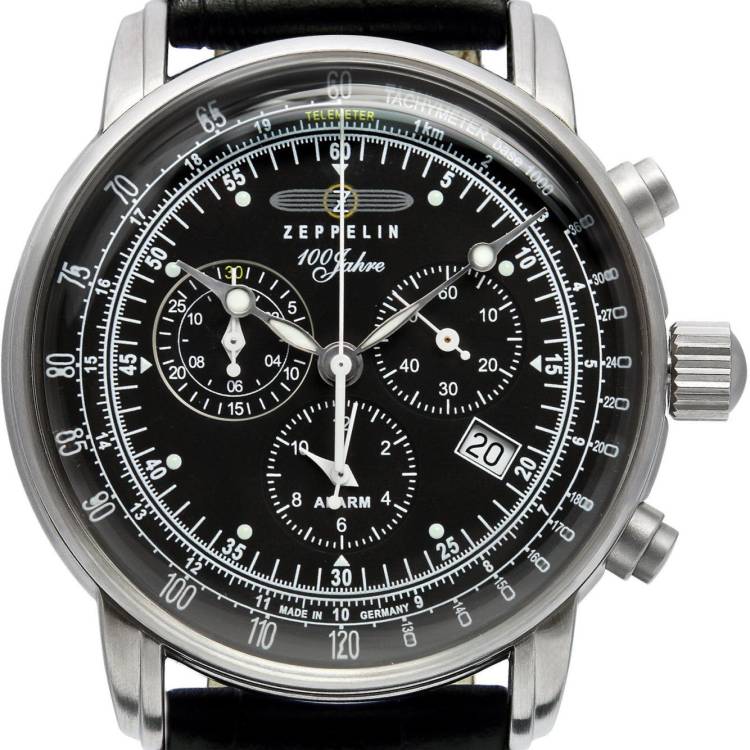 Zeppelin Watch 100 Years Zeppelin ED. 1 Mens - Black