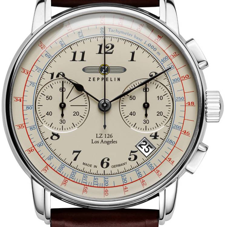 Zeppelin Watch LZ 126 Los Angeles Mens - Cream