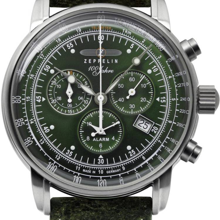 Zeppelin Watch 100 Years Zeppelin ED. 1 Mens - Green