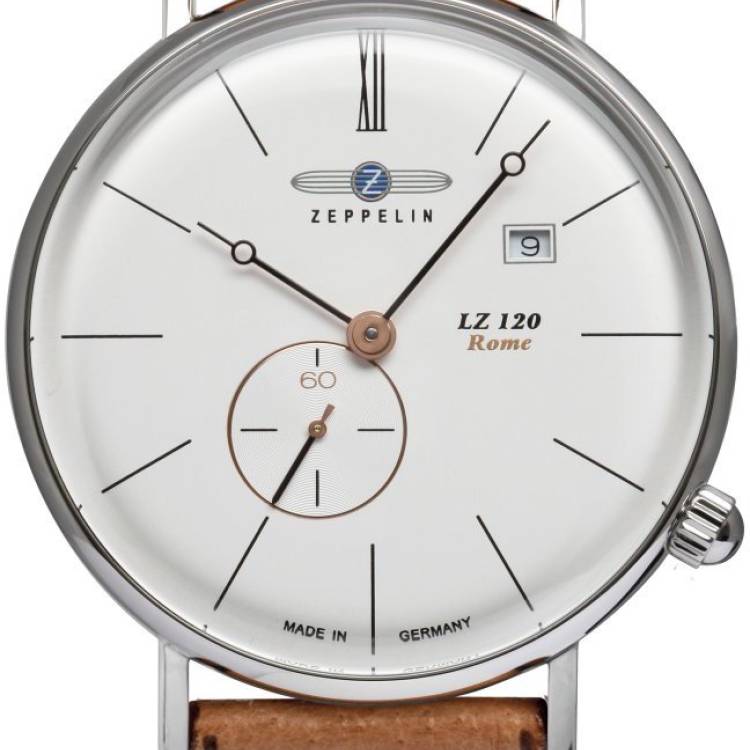 Zeppelin Watch LZ 120 Rome Mens - Silver